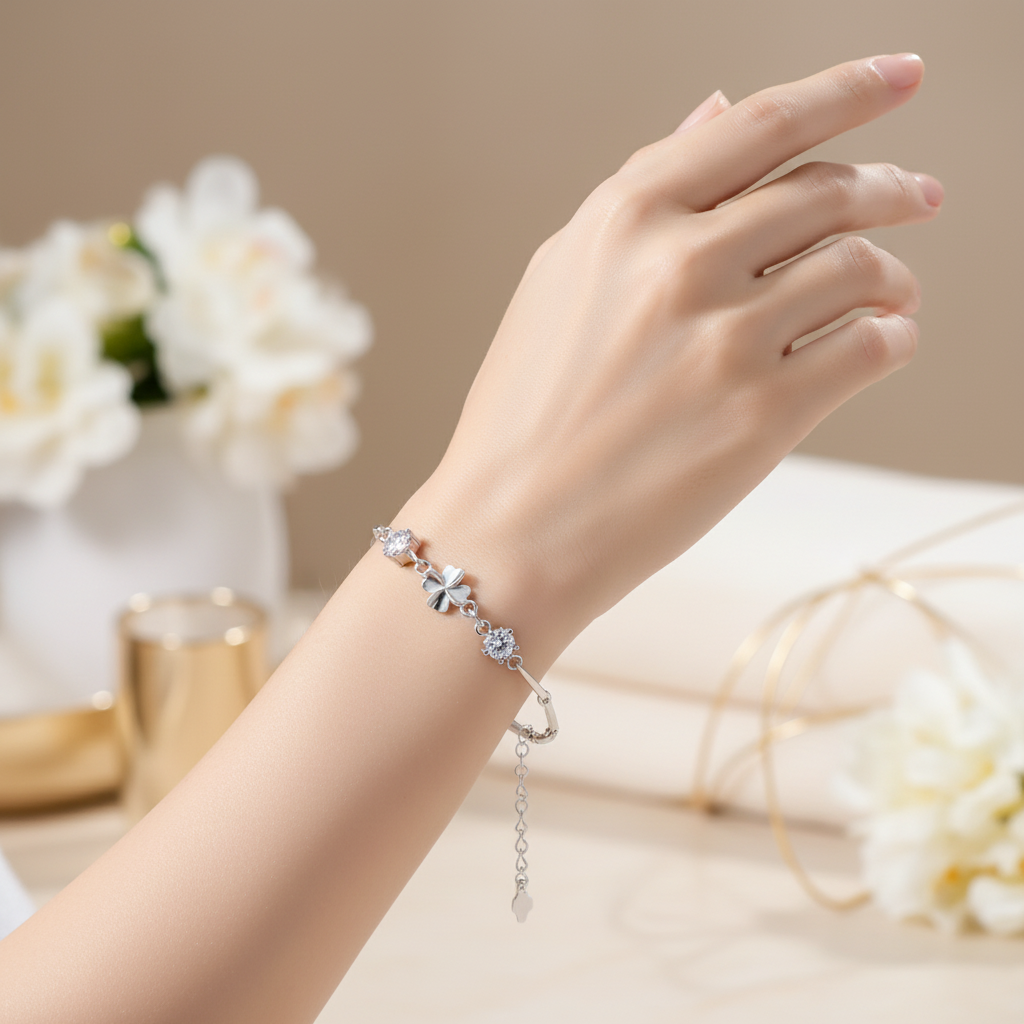 Bracelet being worn